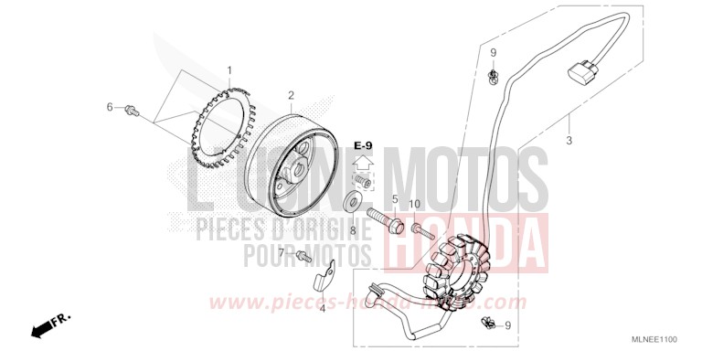 GENERATOR von Africa Twin PEARL GLARE WHITE (NHB53) von 2025